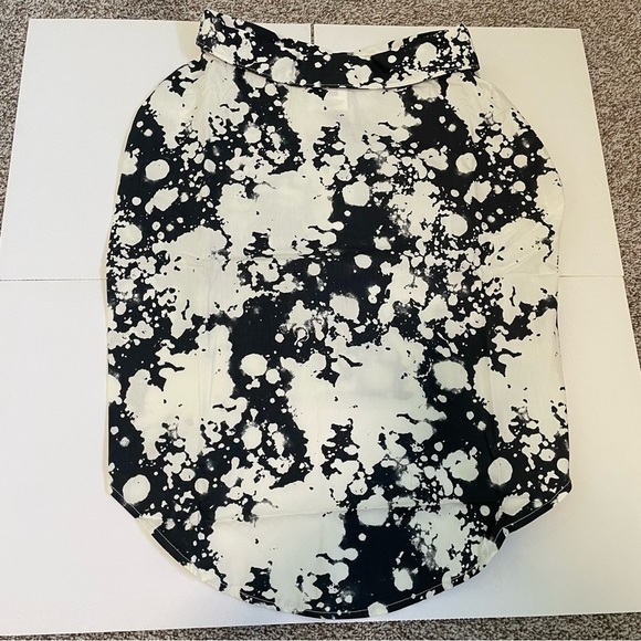 Top Paw Black Bleach Button Up Dress Shirt for Dogs Size XL - Picture 6 of 12